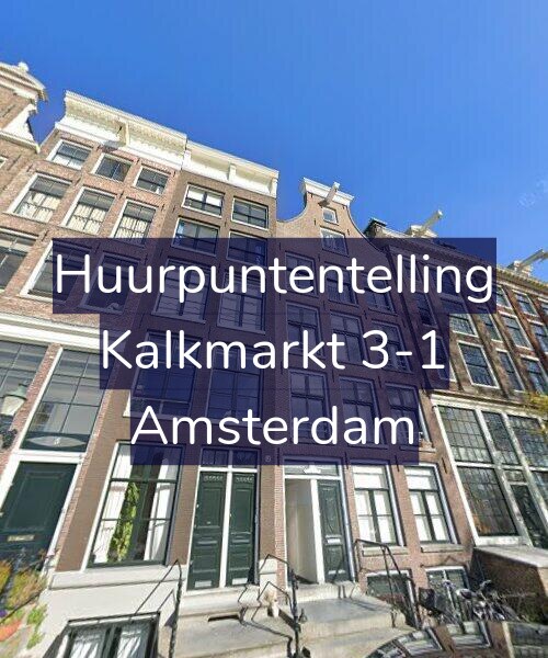 Foto gevel Huurpuntentelling voor Kalkmarkt 3-1, Amsterdam