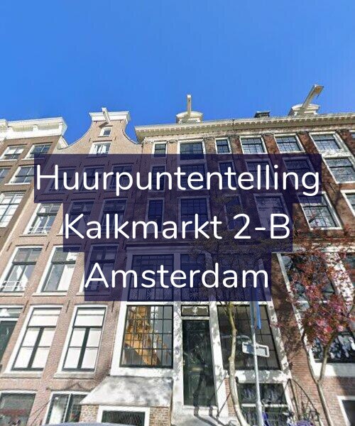Foto gevel Huurpuntentelling voor Kalkmarkt 2-B, Amsterdam