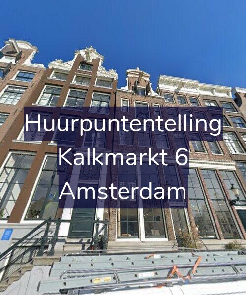 Foto gevel Huurpuntentelling voor Kalkmarkt 6, Amsterdam