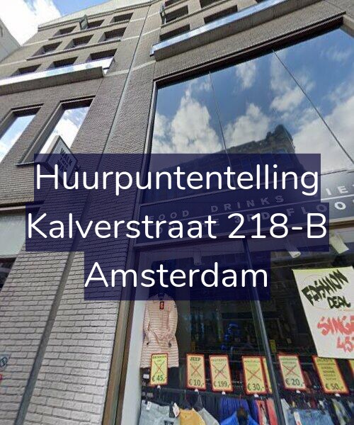 Foto gevel Huurpuntentelling voor Kalverstraat 218-B, Amsterdam