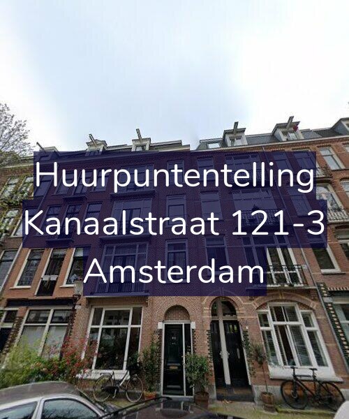 Foto gevel Huurpuntentelling voor Kanaalstraat 121-3, Amsterdam