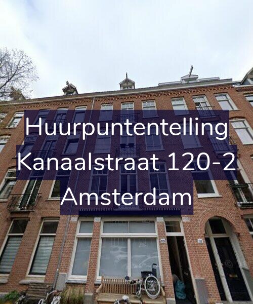 Foto gevel Huurpuntentelling voor Kanaalstraat 120-2, Amsterdam
