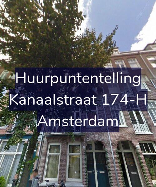 Foto gevel Huurpuntentelling voor Kanaalstraat 174-H, Amsterdam