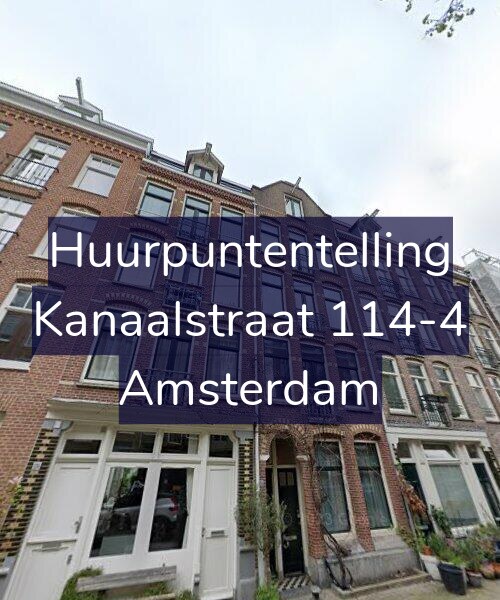 Foto gevel Huurpuntentelling voor Kanaalstraat 114-4, Amsterdam