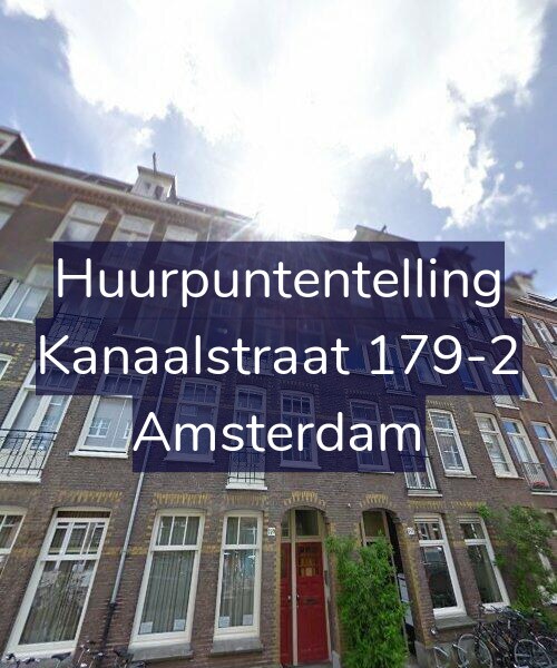 Foto gevel Huurpuntentelling voor Kanaalstraat 179-2, Amsterdam
