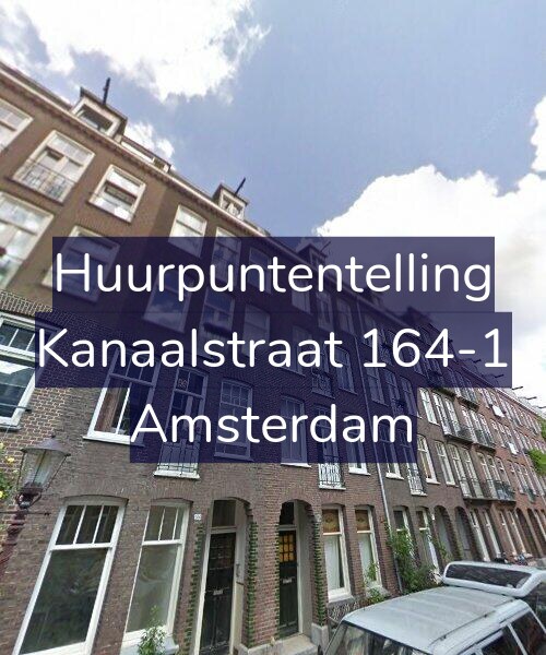 Foto gevel Huurpuntentelling voor Kanaalstraat 164-1, Amsterdam