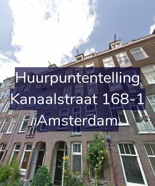 Foto gevel Huurpuntentelling voor Kanaalstraat 168-1, Amsterdam