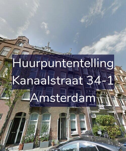 Foto gevel Huurpuntentelling voor Kanaalstraat 34-1, Amsterdam