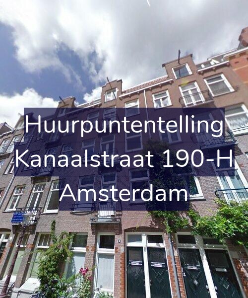 Foto gevel Huurpuntentelling voor Kanaalstraat 190-H, Amsterdam