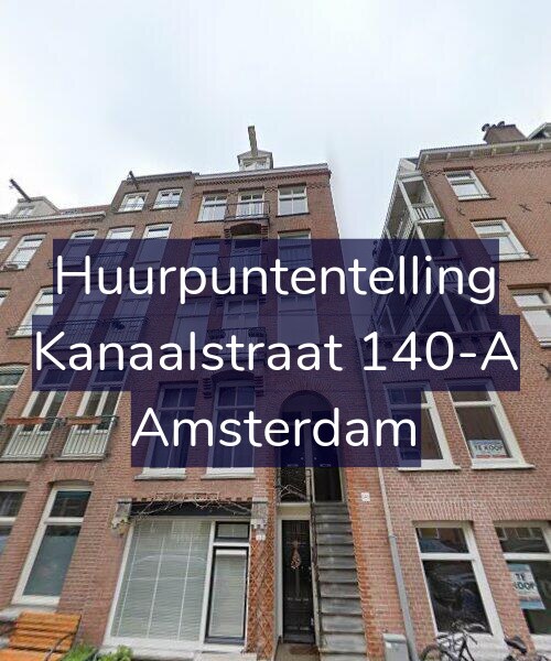 Foto gevel Huurpuntentelling voor Kanaalstraat 140-A, Amsterdam