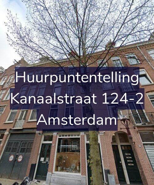 Foto gevel Huurpuntentelling voor Kanaalstraat 124-2, Amsterdam