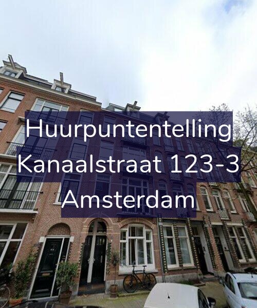Foto gevel Huurpuntentelling voor Kanaalstraat 123-3, Amsterdam