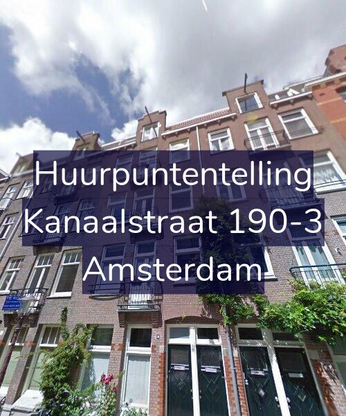 Foto gevel Huurpuntentelling voor Kanaalstraat 190-3, Amsterdam