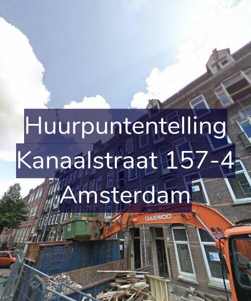 Foto gevel Huurpuntentelling voor Kanaalstraat 157-4, Amsterdam