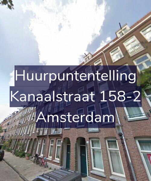 Foto gevel Huurpuntentelling voor Kanaalstraat 158-2, Amsterdam