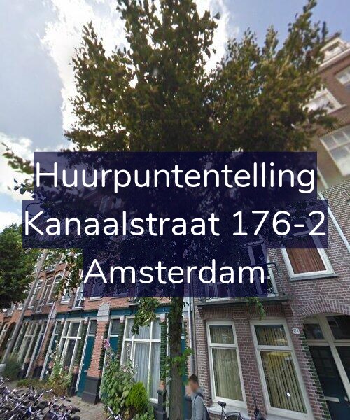 Foto gevel Huurpuntentelling voor Kanaalstraat 176-2, Amsterdam