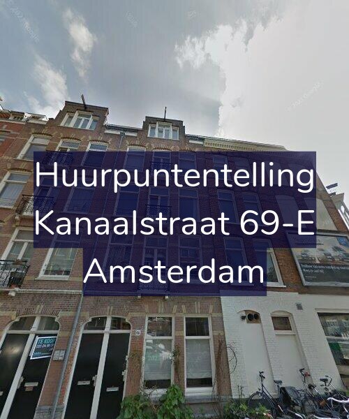 Foto gevel Huurpuntentelling voor Kanaalstraat 69-E, Amsterdam