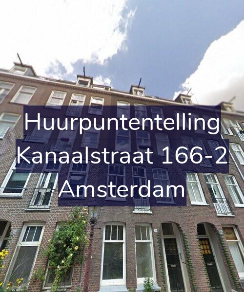 Foto gevel Huurpuntentelling voor Kanaalstraat 166-2, Amsterdam