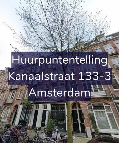 Foto gevel Huurpuntentelling voor Kanaalstraat 133-3, Amsterdam