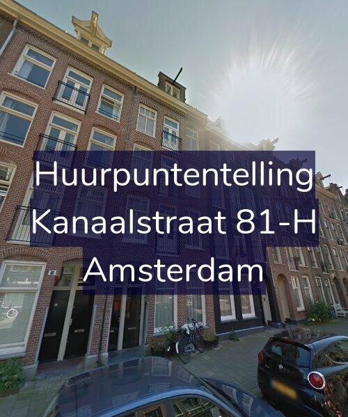 Foto gevel Huurpuntentelling voor Kanaalstraat 81-H, Amsterdam