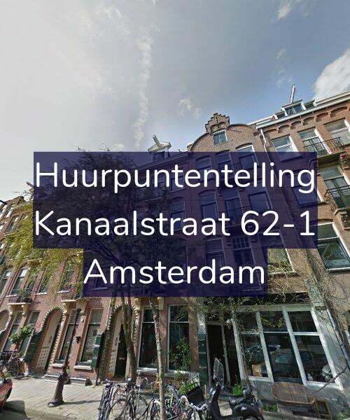 Foto gevel Huurpuntentelling voor Kanaalstraat 62-1, Amsterdam
