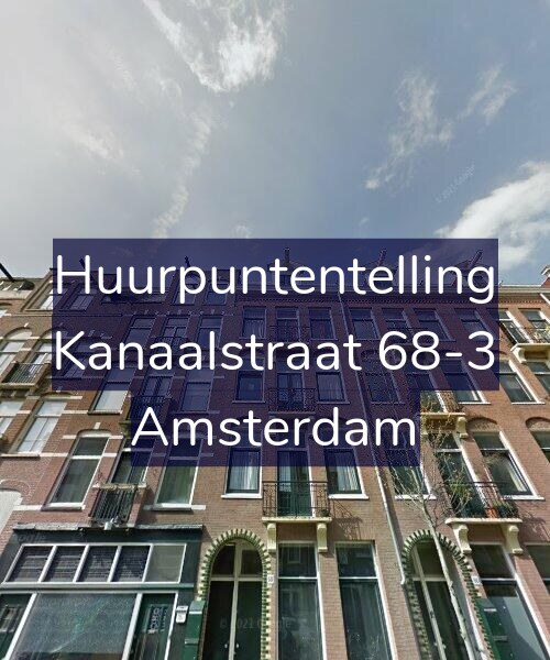 Foto gevel Huurpuntentelling voor Kanaalstraat 68-3, Amsterdam