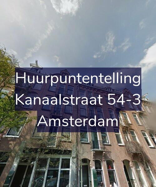 Foto gevel Huurpuntentelling voor Kanaalstraat 54-3, Amsterdam