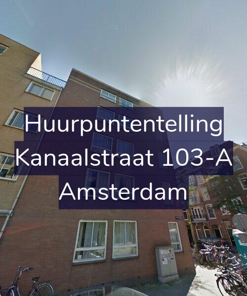 Foto gevel Huurpuntentelling voor Kanaalstraat 103-A, Amsterdam