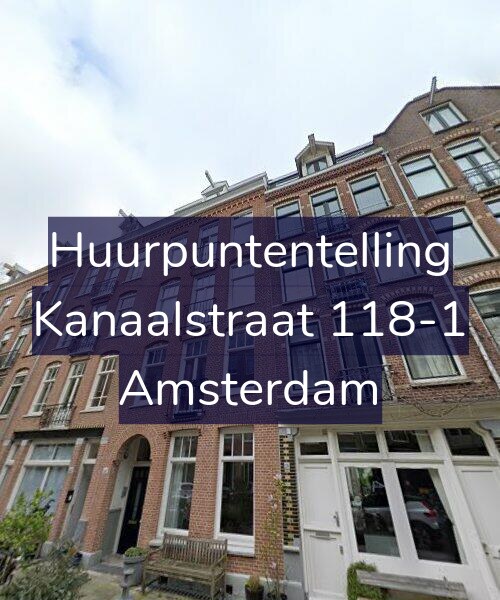 Foto gevel Huurpuntentelling voor Kanaalstraat 118-1, Amsterdam