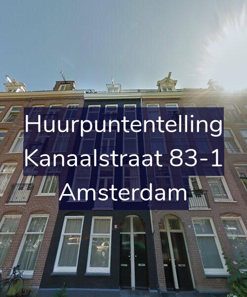 Foto gevel Huurpuntentelling voor Kanaalstraat 83-1, Amsterdam