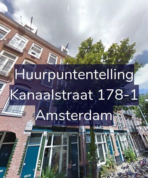 Foto gevel Huurpuntentelling voor Kanaalstraat 178-1, Amsterdam