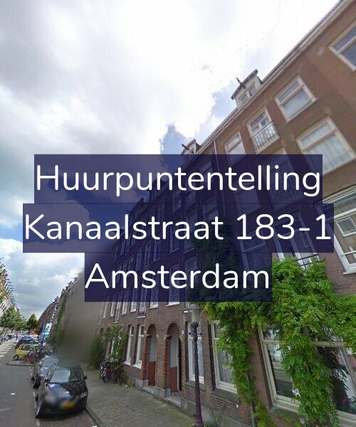 Foto gevel Huurpuntentelling voor Kanaalstraat 183-1, Amsterdam