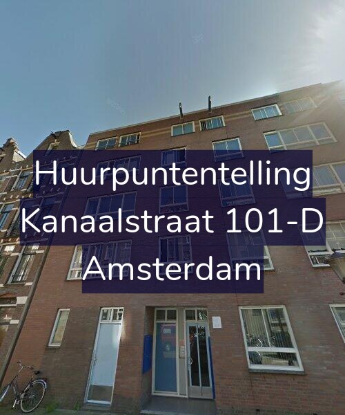 Foto gevel Huurpuntentelling voor Kanaalstraat 101-D, Amsterdam