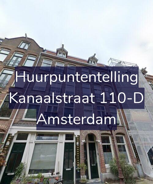 Foto gevel Huurpuntentelling voor Kanaalstraat 110-D, Amsterdam