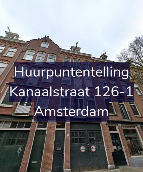 Foto gevel Huurpuntentelling voor Kanaalstraat 126-1, Amsterdam