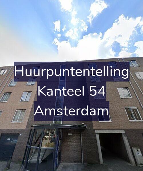 Foto gevel Huurpuntentelling voor Kanteel 54, Amsterdam
