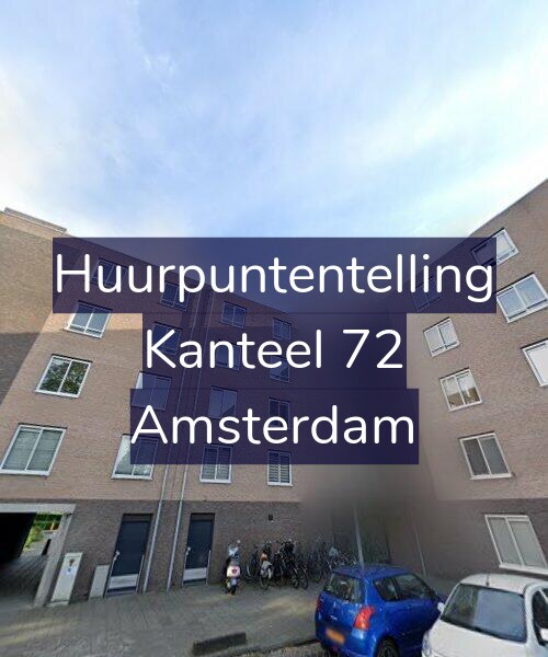 Foto gevel Huurpuntentelling voor Kanteel 72, Amsterdam