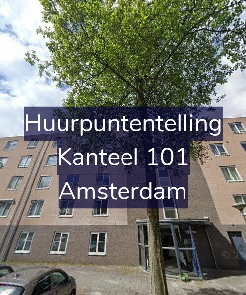 Foto gevel Huurpuntentelling voor Kanteel 101, Amsterdam