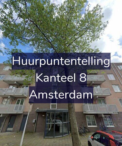Foto gevel Huurpuntentelling voor Kanteel 8, Amsterdam