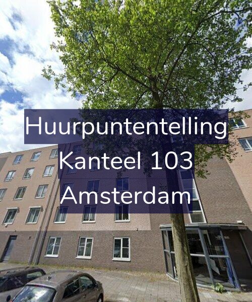 Foto gevel Huurpuntentelling voor Kanteel 103, Amsterdam