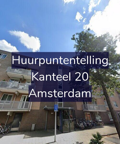 Foto gevel Huurpuntentelling voor Kanteel 20, Amsterdam