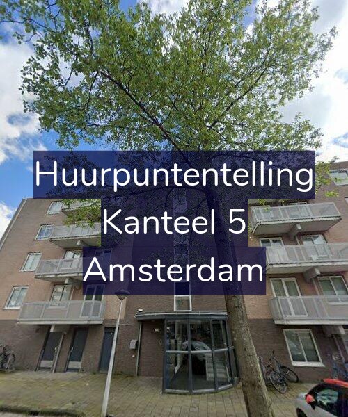 Foto gevel Huurpuntentelling voor Kanteel 5, Amsterdam