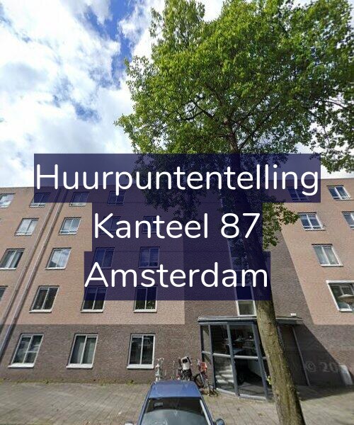 Foto gevel Huurpuntentelling voor Kanteel 87, Amsterdam