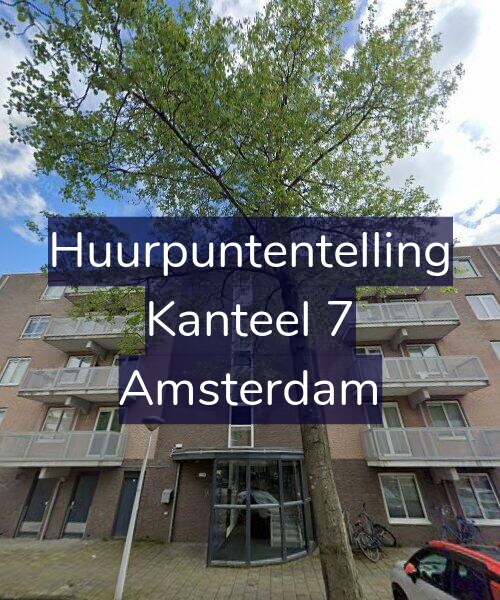 Foto gevel Huurpuntentelling voor Kanteel 7, Amsterdam