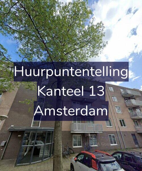 Foto gevel Huurpuntentelling voor Kanteel 13, Amsterdam