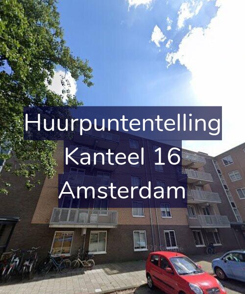 Foto gevel Huurpuntentelling voor Kanteel 16, Amsterdam