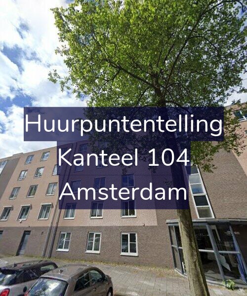 Foto gevel Huurpuntentelling voor Kanteel 104, Amsterdam