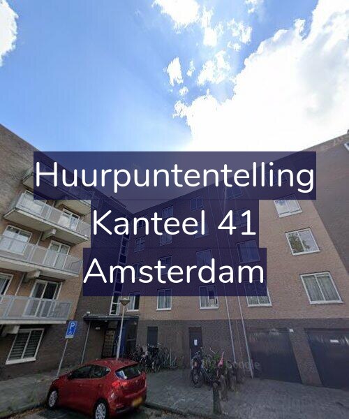 Foto gevel Huurpuntentelling voor Kanteel 41, Amsterdam
