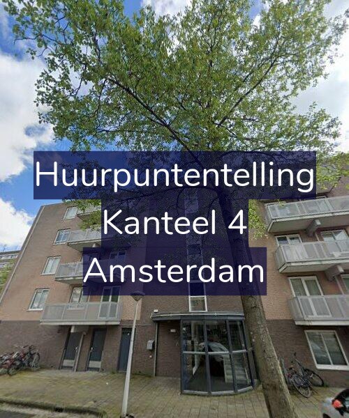Foto gevel Huurpuntentelling voor Kanteel 4, Amsterdam