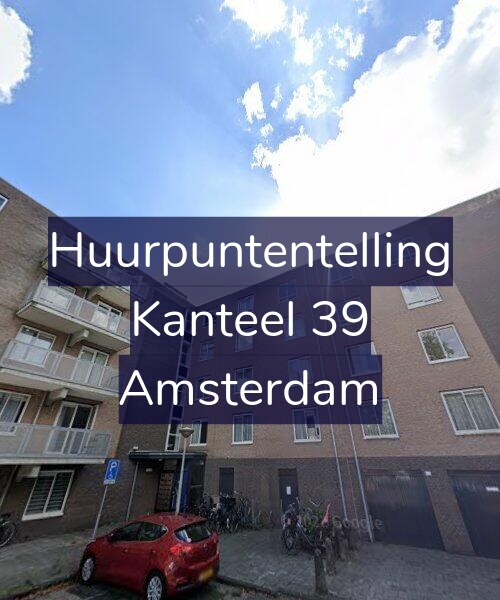 Foto gevel Huurpuntentelling voor Kanteel 39, Amsterdam